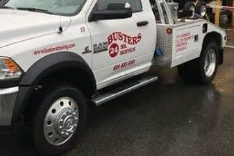 Busters Towing Truck 17 in authentic red livery